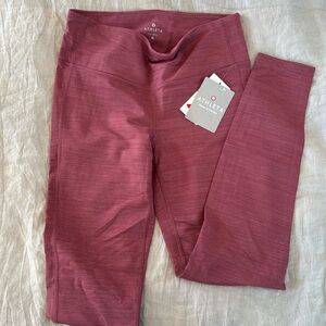 NET Athleta pink/maroon leggings high rise chatchia